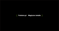Desktop Screenshot of fotolens.pl